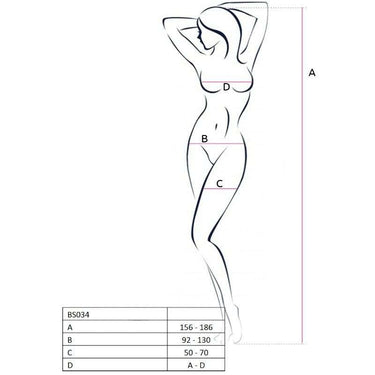 Bodystocking a Rete Rosso Passion Crothless Sexy e Seducente
